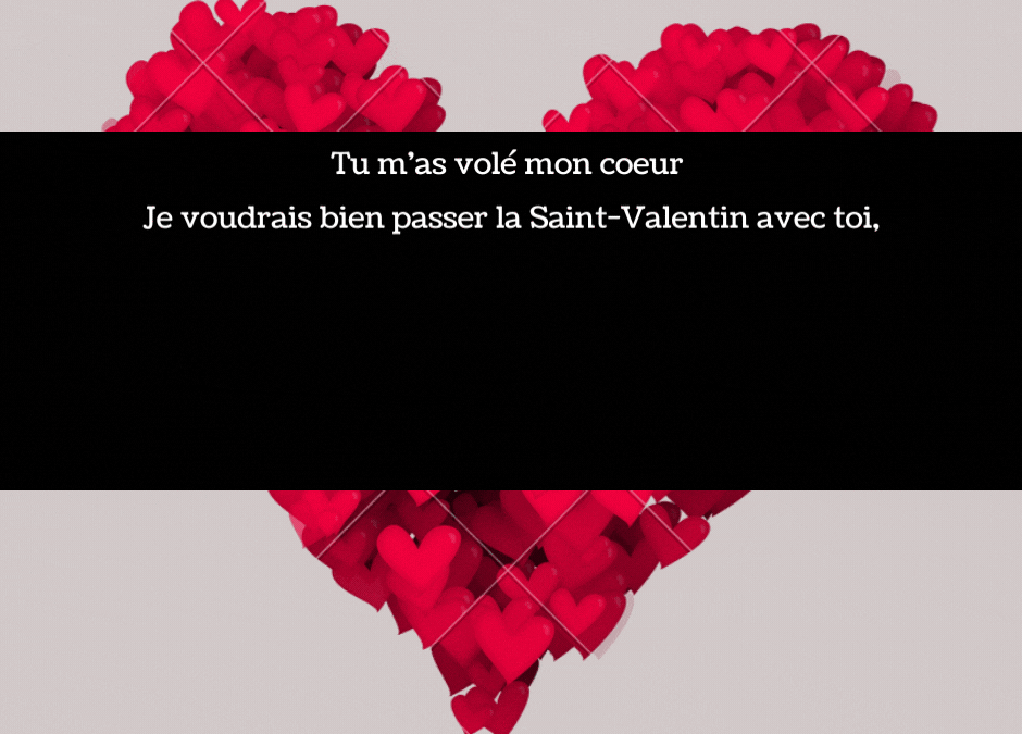 Menu Saint-Valentin 2022